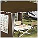 Tenda per feste a pop-up 288 x 288 x 245 cm Tortora - Foto miniatura 4