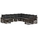 Set Divano da Giardino 11 pcs Grigio e Grigio Scuro polyrattan - Foto miniatura 1