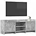 Mobile TV 130 x 33 x 47 cm Grigio Cemento Legno ingegnerizzato - Foto miniatura 2