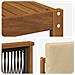 Set di divani da esterno 7 pcs Naturale e Beige Poliestere - Foto miniatura 6