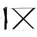 Gambe Nimes Design X Per Tavolo Da Pranzo In Acciaio Nero, 86×70,8 Cm - Foto miniatura 4