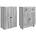 Set di armadi 2 pcs 66 x 34,5 x 90 cm Legno ingegnerizzato - Foto miniatura 3
