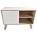 Mobiletto in legno a due scomparti con atne scorrevoli 70 x 25 cm - Foto miniatura 2