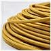 Cavo Elettrico Tondo Rivestito In Tessuto Colorato Oro 50 Metri 2x0,75 Rotondo Per Lampadari, Lampade, Abat Jour, Design. Made In Italy! - Foto miniatura 2