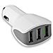 Caricabatterie da Auto 3xUSB 2.0 da 4.4A Colore Bianco - Foto miniatura 1