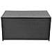 Baule da Giardino Nero 120x50x60 cm in Polyrattan - Foto miniatura 5
