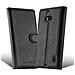 Custodia Compatibile Con Nokia Lumia 929 / 930 In Nero Carbone - Coperchio Protettiva Con Chiusura Magnetica, Funzione Stand E Tasca Per Le Carte - Foto miniatura 5