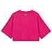 T-shirt Jamielle Wide Cropped Tee Donna - Fuchsia Purple Xs - Foto miniatura 1