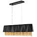 Lampadario A 6 Luci, Nero Satinato, Oro, Attacco E27 - Foto miniatura 1