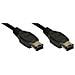 34055 0.5m Nero cavo firewire - Foto miniatura 1