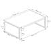 , Tavolino Da Salotto, Luxury, Rovere Rustico, 90 X 55 X 30 Cm, Nobilitato / ferro, Made In Italy - Foto miniatura 4