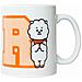 Mug Bt21 Rj Junior 300 Ml Ceramica Bianco / arancione - Foto miniatura 1