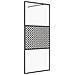 Parete Per Doccia Walk-in Vetro Trasparente Esg 80x195 Cm Nera - Foto miniatura 2