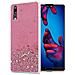 Custodia Compatibile Con Huawei P20 In Rosa Con Glitter - Coperchio Protettivo In Silicone Tpu Flessibile Con Glitter Scintillanti - Foto miniatura 1