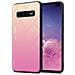Custodia Compatibile Con Samsung Galaxy S10 Plus In Giallo - Rosa - Coperchio Protettivo Bicolore In Vetro Temperato E Silicone Tpu - Foto miniatura 1