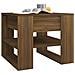 Tavolino Da Salotto Marrone 55,5x55x45 Cm Legno Multistrato - Foto miniatura 5
