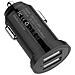 Mini Caricatore Da Auto 2 Porte Usb-a 24w / 4.8a Nero - Foto miniatura 2