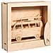 Kit Di Decorazioni Per Cornici 3d Fai Da Te - Auto Da Campeggio - Legno - 24 Cm - Foto miniatura 1