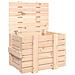 Contenitore Portaoggetti 58x40,5x42 Cm Legno Massello Di Pino - Foto miniatura 2