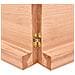 Ripiano Muro Marrone 140x60x (2-6) cm Massello Rovere Trattato - Foto miniatura 3