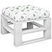 Cuscino Per Pallet Con Motivo A Foglie 50x50x12 Cm In Tessuto - Foto miniatura 3