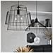 Sollux Lighting Lampada A Sospensione Gate Nero Sl.0663 - Industriale Lampade A Sospensione Nero 130x35x35 Cm - Foto miniatura 1