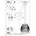 Sollux Lighting Lampada A Sospensione Gate Nero Sl.0663 - Industriale Lampade A Sospensione Nero 130x35x35 Cm - Foto miniatura 5