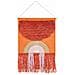 Decorazione Da Parete In Tessuto Kamalia Rettangolare Cotone Arancione - Foto miniatura 6