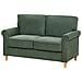 Divano 2 Posti Ronneby Velluto A Coste Verde Scuro - Foto miniatura 7