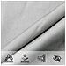 Vela Parasole Grigio Chiaro 3x4x4 M 100% Poliestere Oxford - Foto miniatura 5