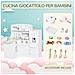 Cucina Giocattolo per Bambini in Legno con 14 Accessori, Forno, Lavandino, Frigo e Microonde, Et? 3+ Anni, 86x64x84.5cm, Bianco e Argento - Foto miniatura 5