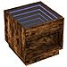 Comodino Con Led Infinity Rovere Fumo 50x50x50 Cm - Foto miniatura 3