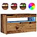 Mobile Porta Tv Con Led Legno Antico 75x35x40 Cm Multistrato - Foto miniatura 2