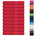 Asciugamani 10 Pz Rossi 100x200 Cm 360 G/m 100% Cotone - Foto miniatura 2