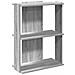 Libreria A 3 Ripiani Grigio Sonoma 60x30x80cm Legno Multistrato - Foto miniatura 2