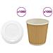 Tazze Da Caffè In Carta Con Coperchi 1000 Pz 4oz 100 Ml - Foto miniatura 1