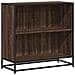 Libreria Rovere Fumo 60x35x76 Cm In Legno Multistrato - Foto miniatura 2