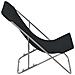 Sedie Da Spiaggia Pieghevoli 2 Pz Acciaio E Tessuto Oxford Nero - Foto miniatura 4