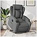 Lusso Casadino -  Poltrona Alzapersona Reclinabile Elettrica Grigio Scuro Tessuto - Foto miniatura 8