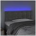 Testiera a LED Grigio Chiaro 80x5x78/88 cm in Velluto - Foto miniatura 3