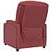Poltrona Massaggiante Rosso Vino in Similpelle - Foto miniatura 5