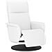 Poltrona Reclinabile con Poggiapiedi Bianca in Similpelle - Foto miniatura 1