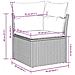 Set Divani da Giardino 7pz con Cuscini Grigio Chiaro Polyrattan - Foto miniatura 9