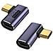 Adattatore Da Usb-c Femmina A Usb-c Maschio Angolato A 90 Gradi, Confezione Da 2, Supporta Trasferimento Dati 40gbps - Foto miniatura 1