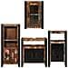 Set di mobili per il bagno 4 pcs Legno massello riciclato - Foto miniatura 9