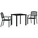 Set da Pranzo per Giardino 3 pcs Antracite Acciaio - Foto miniatura 1