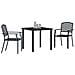 Set da Pranzo per Giardino 3 pcs Antracite Acciaio - Foto miniatura 3