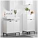 Set di mobili per il bagno Plaid 2 pcs Bianco 39.5 x 36 x 88 cm - Foto miniatura 4