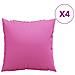 Cuscini da lanciare 4 pcs Rosa 40 x 40 cm Tessuto - Foto miniatura 3