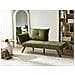 Chaise Longue Versione Sinistra Rocamadour Tessuto Verde - Foto miniatura 1